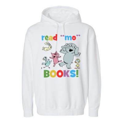 Read Mo Books Read More Books Piggie Elephant Pigeons It's Good Day To Read Book Garment-Dyed Fleece Hoodie