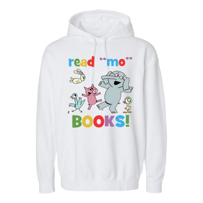 Read Mo Books Read More Books Piggie Elephant Pigeons It's Good Day To Read Book Garment-Dyed Fleece Hoodie