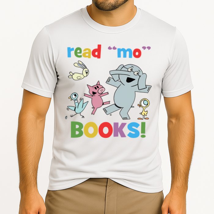 Read Mo Books Read More Books Piggie Elephant Pigeons It's Good Day To Read Book Performance Shirt