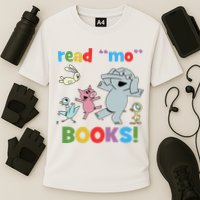 Read Mo Books Read More Books Piggie Elephant Pigeons It's Good Day To Read Book Performance Shirt