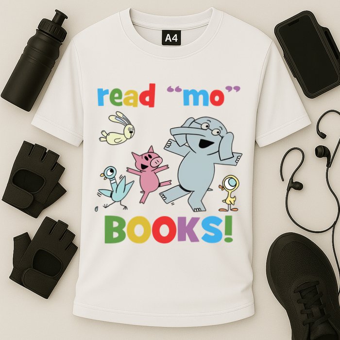 Read Mo Books Read More Books Piggie Elephant Pigeons It's Good Day To Read Book Performance Shirt