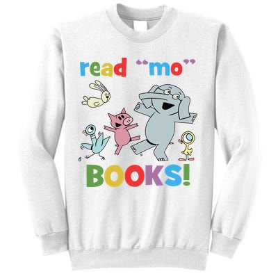 Read Mo Books Read More Books Piggie Elephant Pigeons It's Good Day To Read Book Sweatshirt