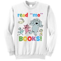 Read Mo Books Read More Books Piggie Elephant Pigeons It's Good Day To Read Book Sweatshirt
