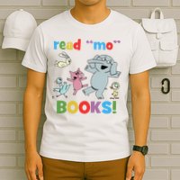 Read Mo Books Read More Books Piggie Elephant Pigeons It's Good Day To Read Book T-Shirt