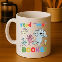 Read Mo Books Read More Books Piggie Elephant Pigeons It's Good Day To Read Book Mug