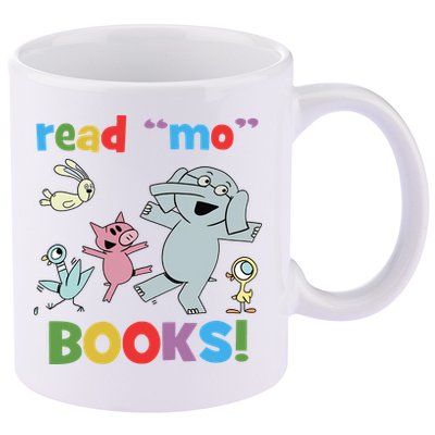 Read Mo Books Read More Books Piggie Elephant Pigeons It's Good Day To Read Book 11oz C Handle Ceramic Mug