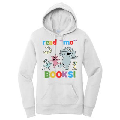 Read Mo Books Read More Books Piggie Elephant Pigeons It's Good Day To Read Book Women's Pullover Hoodie