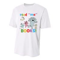 Read Mo Books Read More Books Piggie Elephant Pigeons It's Good Day To Read Book Youth Performance Sprint T-Shirt