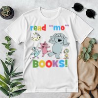 Read Mo Books Read More Books Piggie Elephant Pigeons It's Good Day To Read Book Premium T-Shirt