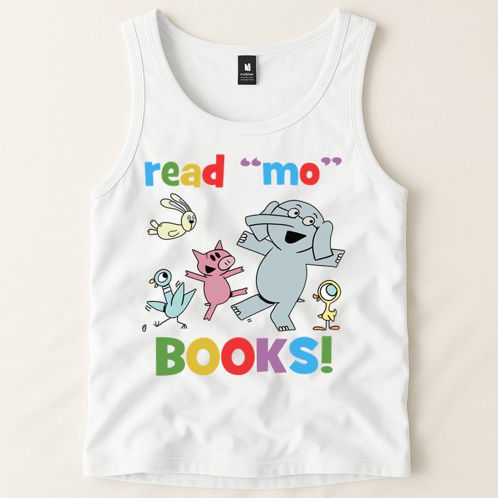 Read Mo Books Read More Books Piggie Elephant Pigeons It's Good Day To Read Book Tank Top