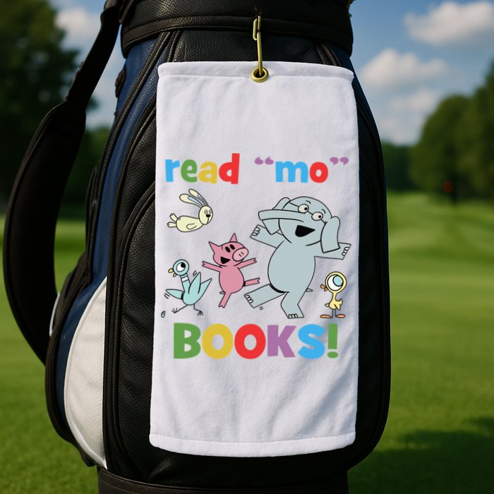 Read Mo Books Read More Books Piggie Elephant Pigeons It's Good Day To Read Book Golf Towel