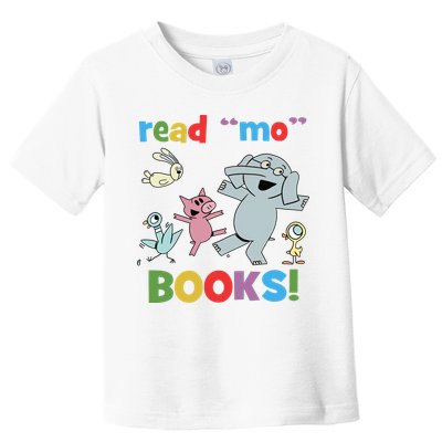 Read Mo Books Read More Books Piggie Elephant Pigeons It's Good Day To Read Book Toddler T-Shirt