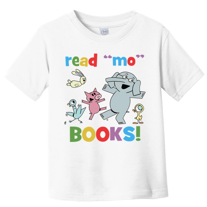 Read Mo Books Read More Books Piggie Elephant Pigeons It's Good Day To Read Book Toddler T-Shirt