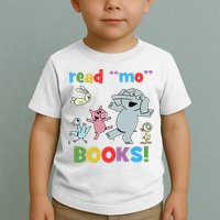 Read Mo Books Read More Books Piggie Elephant Pigeons It's Good Day To Read Book Toddler T-Shirt