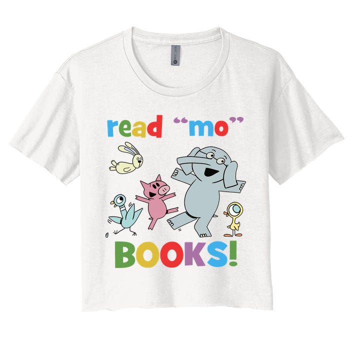 Read Mo Books Read More Books Piggie Elephant Pigeons It's Good Day To Read Book Crop Top