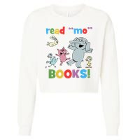 Read Mo Books Read More Books Piggie Elephant Pigeons It's Good Day To Read Book Cropped Pullover Crew