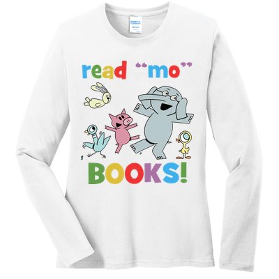 Read Mo Books Read More Books Piggie Elephant Pigeons It's Good Day To Read Book Ladies Long Sleeve Shirt