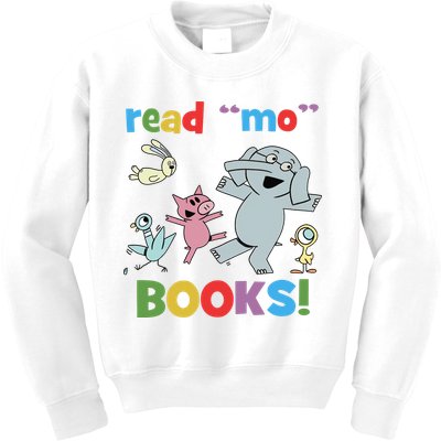 Read Mo Books Read More Books Piggie Elephant Pigeons It's Good Day To Read Book Kids Sweatshirt