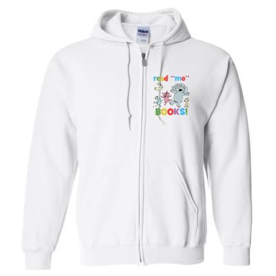 Read Mo Books Read More Books Piggie Elephant Pigeons It's Good Day To Read Book Full Zip Hoodie