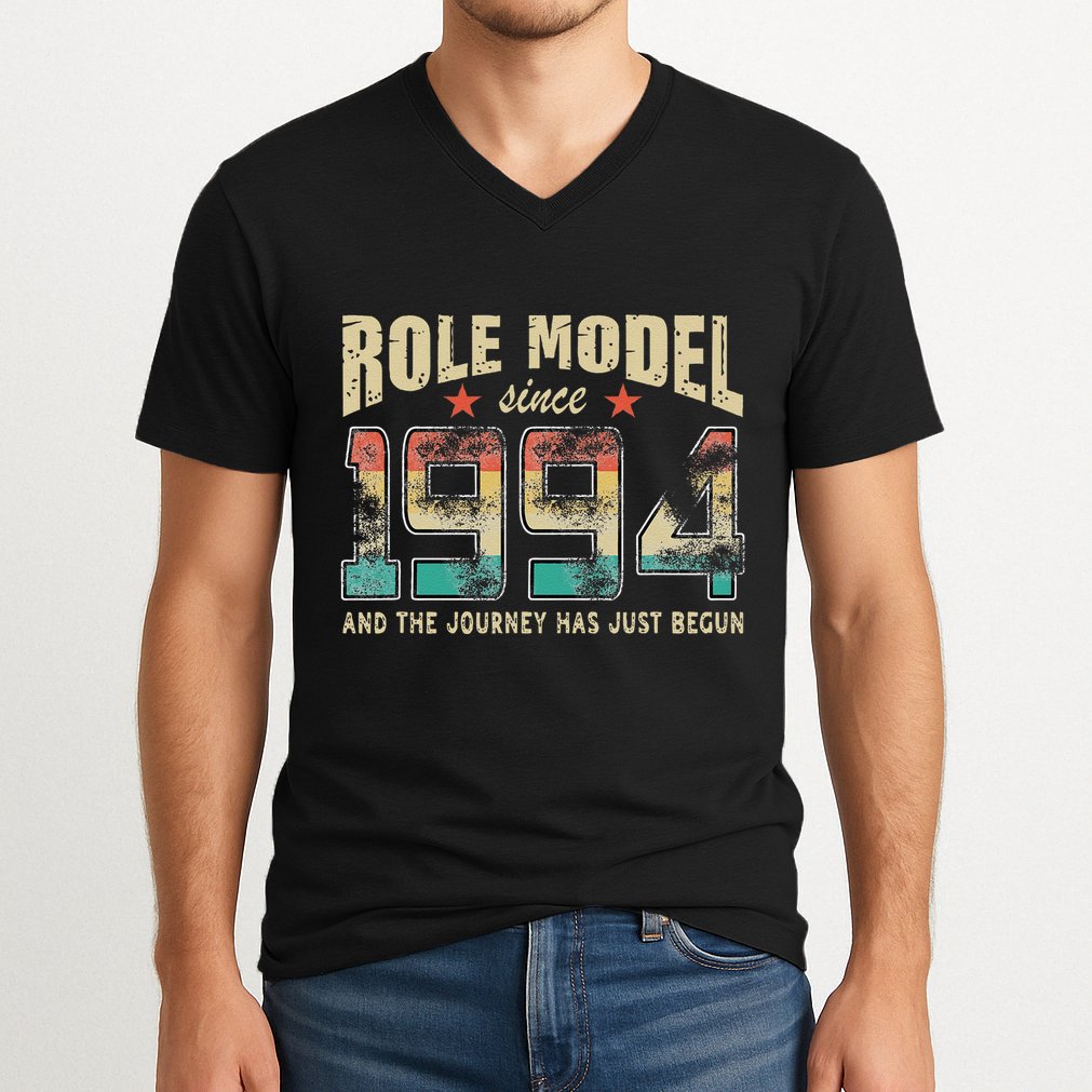 Role Model Born 1994 And The Journey Has Just Begun Birthday V-Neck T-Shirt
