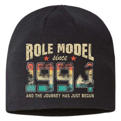 Role Model Born 1994 And The Journey Has Just Begun Birthday Sustainable Beanie