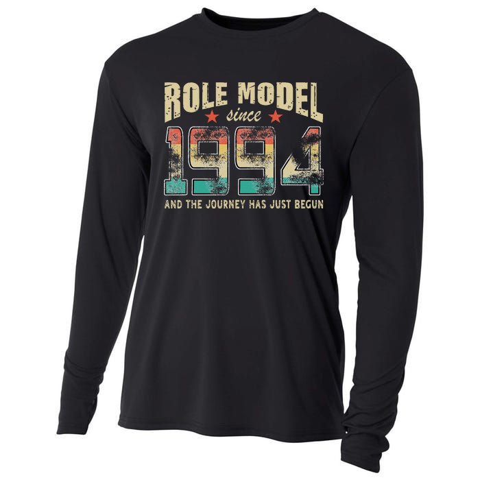 Role Model Born 1994 And The Journey Has Just Begun Birthday Cooling Performance Long Sleeve Crew