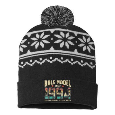 Role Model Born 1994 And The Journey Has Just Begun Birthday USA-Made Snowflake Beanie