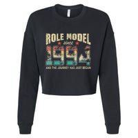Role Model Born 1994 And The Journey Has Just Begun Birthday Cropped Pullover Crew