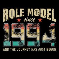 Role Model Born 1994 And The Journey Has Just Begun Birthday Cropped Pullover Crew