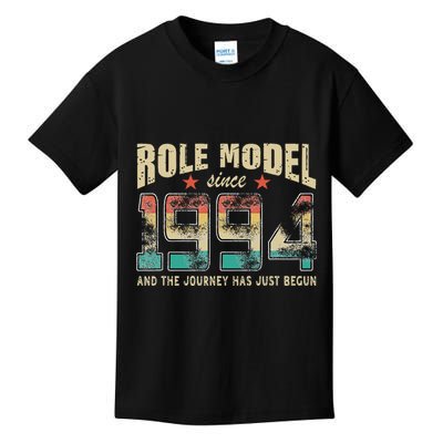 Role Model Born 1994 And The Journey Has Just Begun Birthday Kids T-Shirt