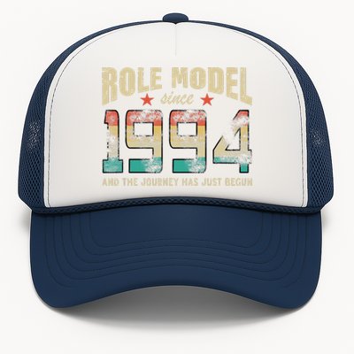 Role Model Born 1994 And The Journey Has Just Begun Birthday Trucker Hat