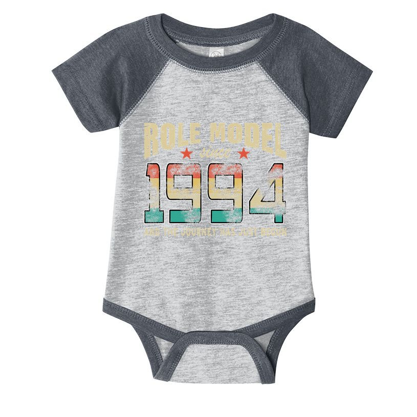 Role Model Born 1994 And The Journey Has Just Begun Birthday Infant Baby Jersey Bodysuit