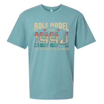 Role Model Born 1994 And The Journey Has Just Begun Birthday Sueded Cloud Jersey T-Shirt