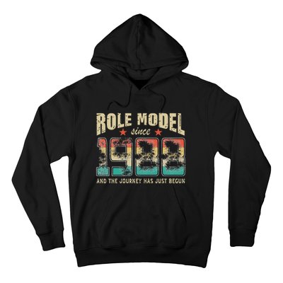 Role Model Born 1988 And The Journey Has Just Begun Birthday Hoodie