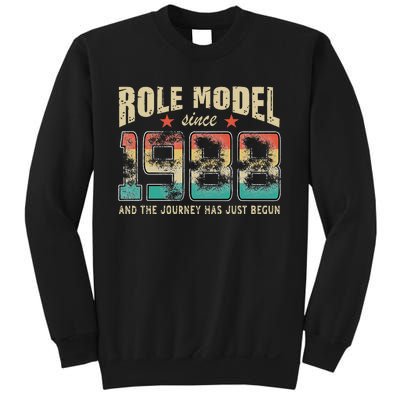 Role Model Born 1988 And The Journey Has Just Begun Birthday Sweatshirt