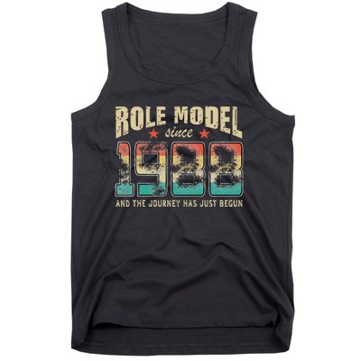 Role Model Born 1988 And The Journey Has Just Begun Birthday Tank Top