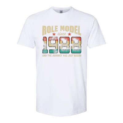 Role Model Born 1988 And The Journey Has Just Begun Birthday Softstyle CVC T-Shirt