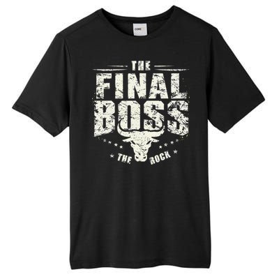 Rock Music Boss Final White Design Fun Music Lover Tall Fusion ChromaSoft Performance T-Shirt