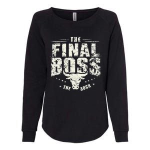 Rock Music Boss Final White Design Fun Music Lover Womens California Wash Sweatshirt