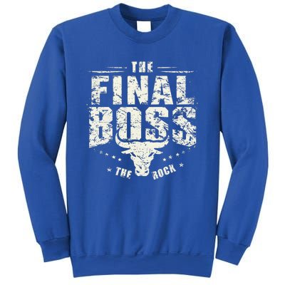 Rock Music Boss Final White Design Fun Music Lover Sweatshirt