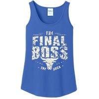 Rock Music Boss Final White Design Fun Music Lover Ladies Essential Tank