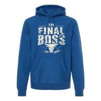 Rock Music Boss Final White Design Fun Music Lover Premium Hoodie