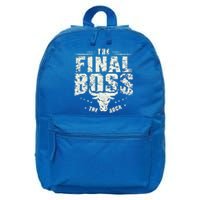 Rock Music Boss Final White Design Fun Music Lover 16 in Basic Backpack