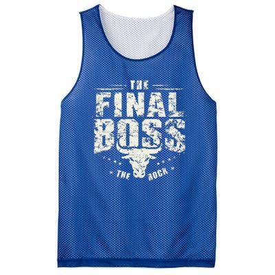 Rock Music Boss Final White Design Fun Music Lover Mesh Reversible Basketball Jersey Tank