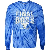 Rock Music Boss Final White Design Fun Music Lover Tie-Dye Long Sleeve Shirt