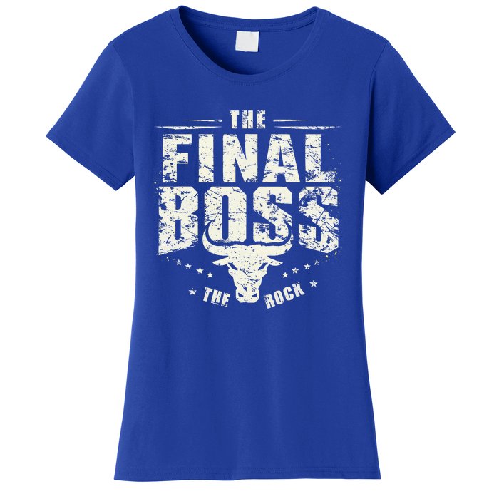 Rock Music Boss Final White Design Fun Music Lover Women's T-Shirt