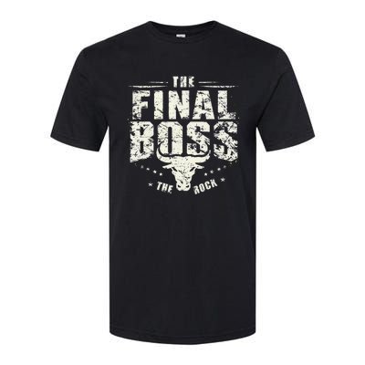 Rock Music Boss Final White Design Fun Music Lover Softstyle CVC T-Shirt