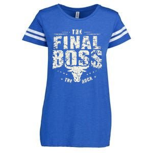 Rock Music Boss Final White Design Fun Music Lover Enza Ladies Jersey Football T-Shirt