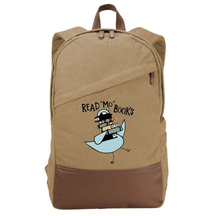 Read Mo Books Pigeon Library Reading Books Reader 2024 Cotton Canvas Backpack