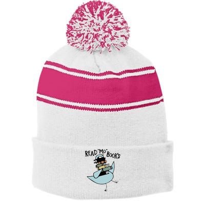 Read Mo Books Pigeon Library Reading Books Reader 2024 Stripe Pom Pom Beanie